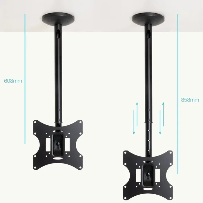 TooQ Soporte de Techo para Pantallas 23”-42”, Negro TooQ Soporte de Techo para Pantallas 23”-42”, Negro